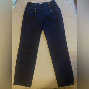 2R Express Women’s Ankle High Waisted Sailor Pant in Navy